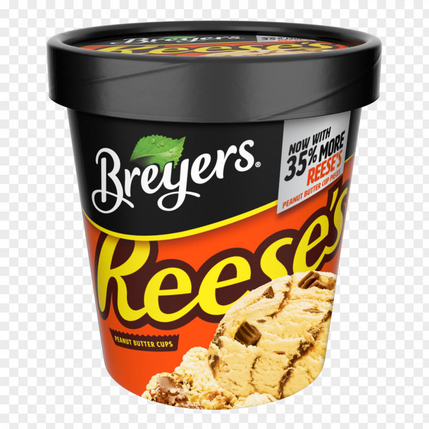 Ice Cream Breyers Reese's Peanut Butter Cups Dairy Products PNG