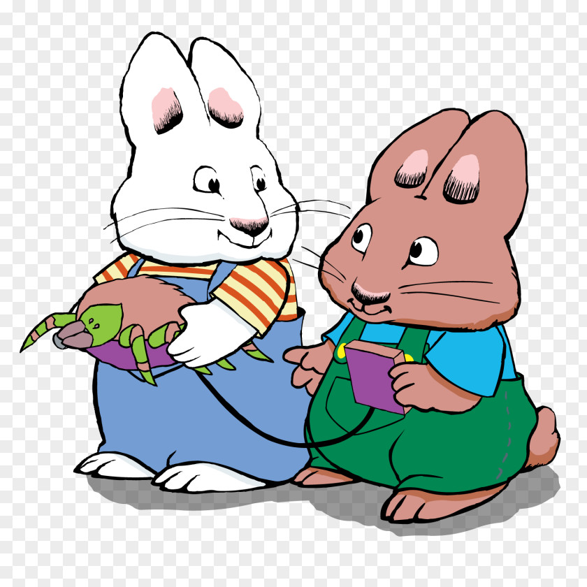 Ruby Max Bunny Character Animated Cartoon PNG
