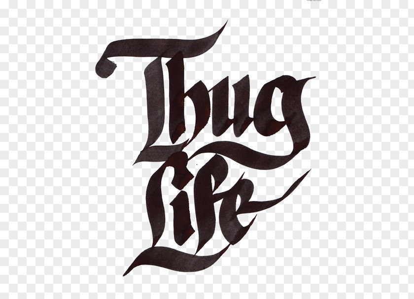 Thug Life Text Icon PNG