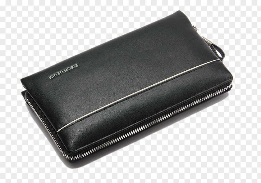 American Bison Leather Man Bag Men's Handbag Wallet Messenger Denim PNG