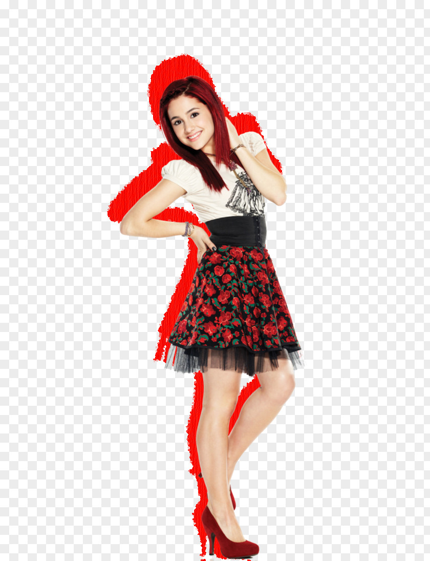 Ariana Grande Cat Valentine Tori Vega Fashion Nickelodeon Dress PNG