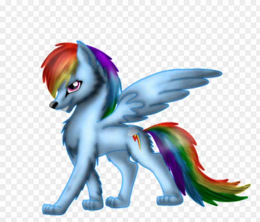 Horse Pony Rainbow Dash Gray Wolf Drawing PNG