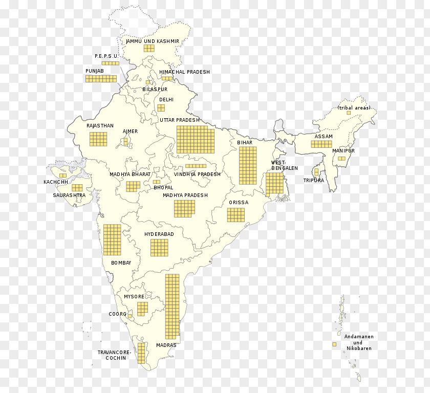 India Indian General Election, 1951–52 Map Information Email PNG
