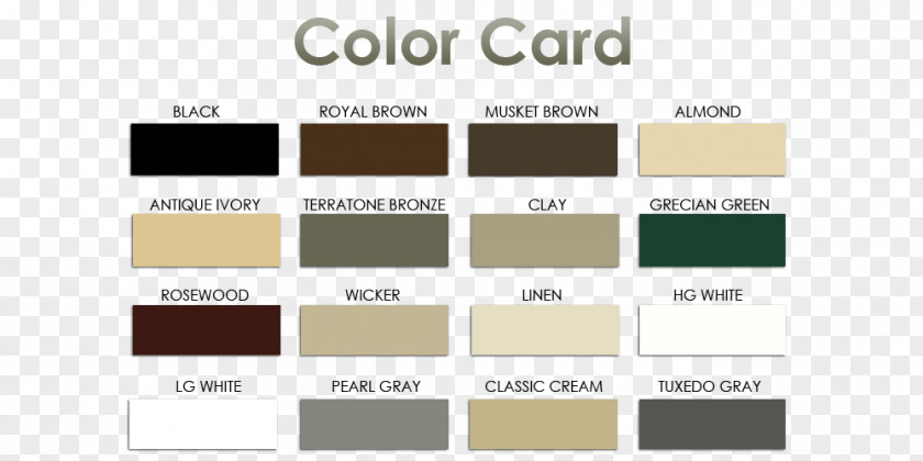 Colorful Card Gutters Color Chart Material Fascia PNG