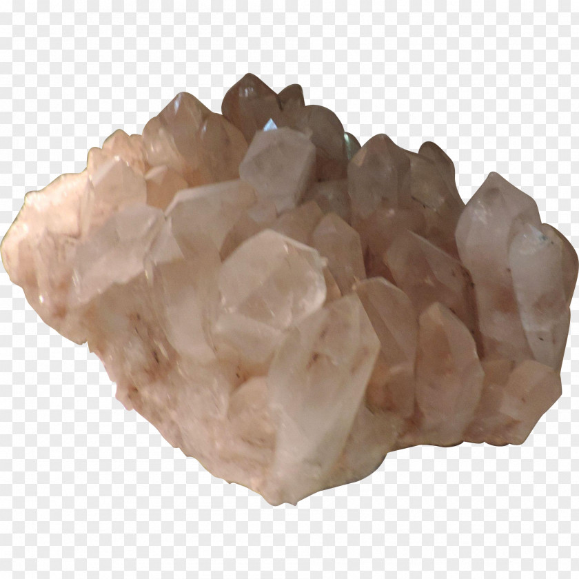 Giant Mineral Quartz Crystal Rock Wood Carving PNG