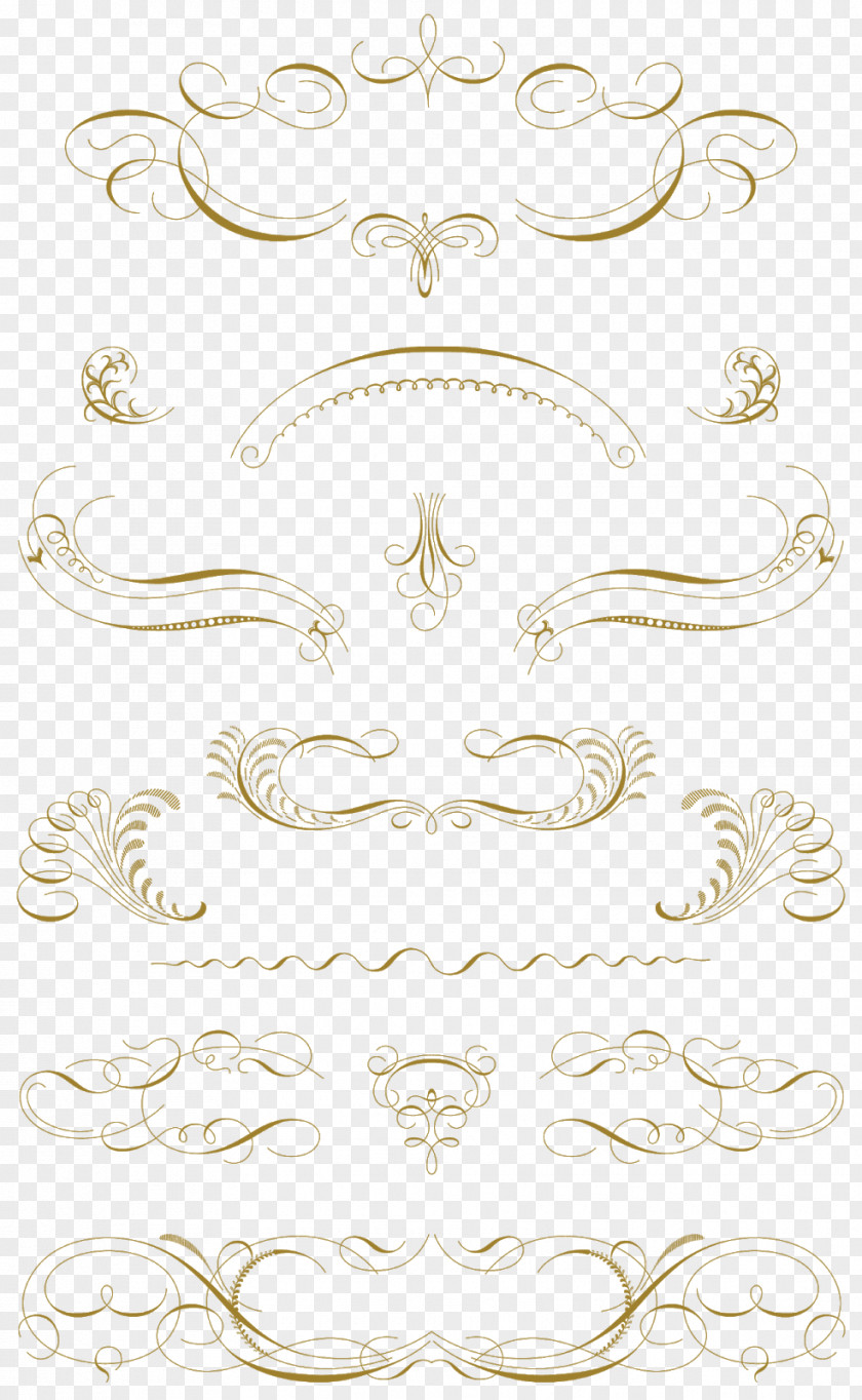 Ornament Symmetry Line Cartoon PNG