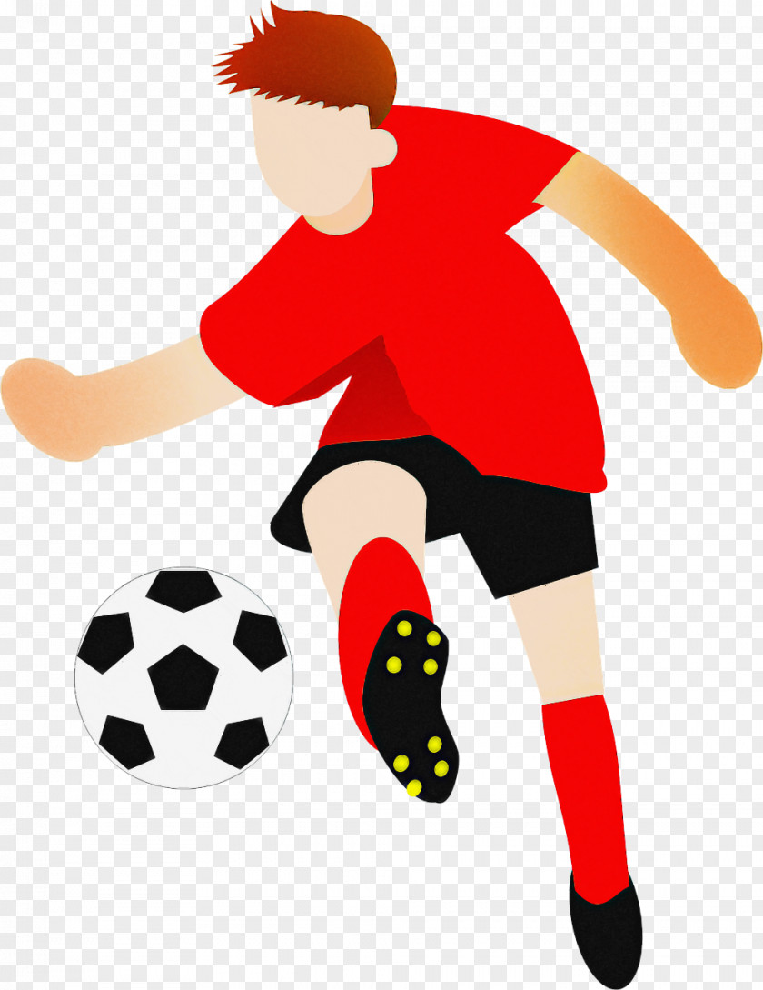 Playing Sports Player Soccer Ball PNG