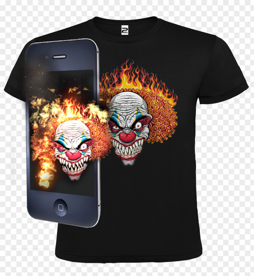 T-shirt 3d Clown Sleeve Font PNG