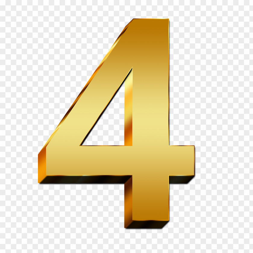 4 Number PNG