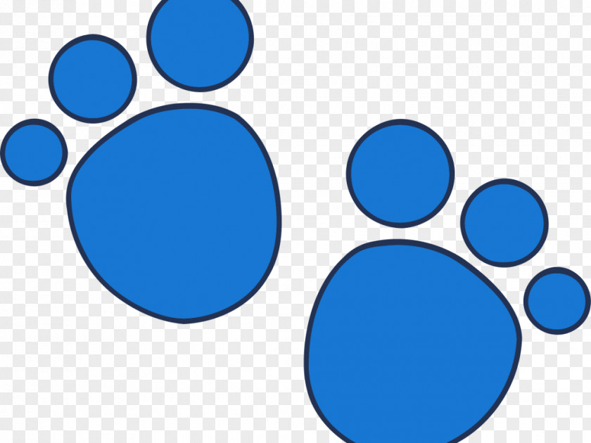 Blue's Clues Theme Footprint Desktop Wallpaper Clip Art PNG