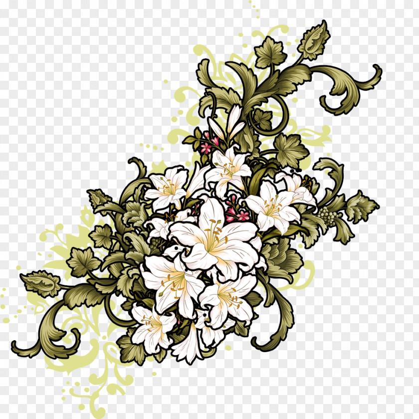 Decorative Lily Flower Lilium Download PNG
