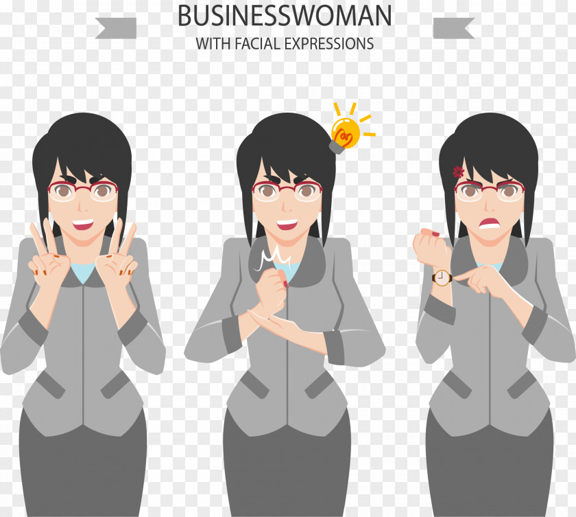 Different Circumstances Of White-collar Women Businessperson Worker PNG