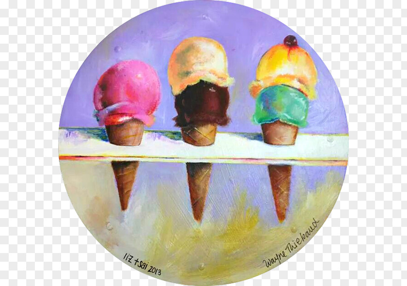 Ice Cream Cones Painting Artist PNG