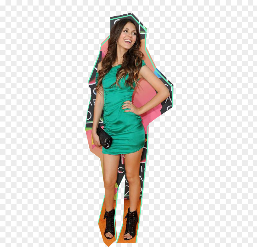 Victoria Justice 2010 Kids' Choice Awards Costume Cheerleading Uniforms Fashion Nickelodeon PNG