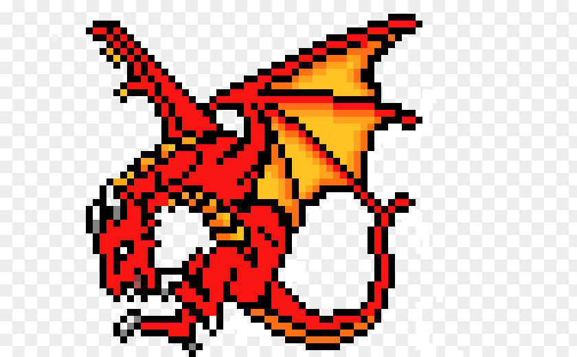 Dragon Bead Drawing Pixel Art Pattern PNG