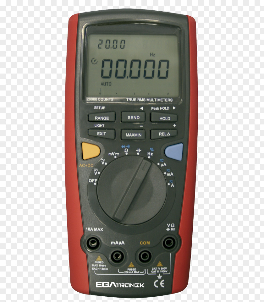 Gauge Electronics Digital Multimeter Temperature PNG
