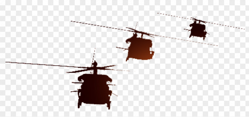 Sunset Helicopter Aircraft Soldier Silhouette Military PNG
