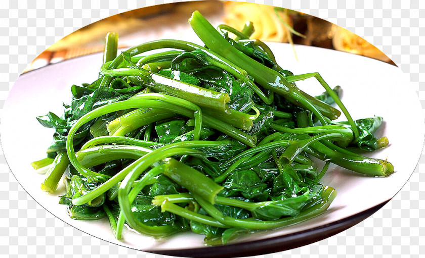 Vegetable Water Spinach Chinese Cuisine Namul Kraków PNG