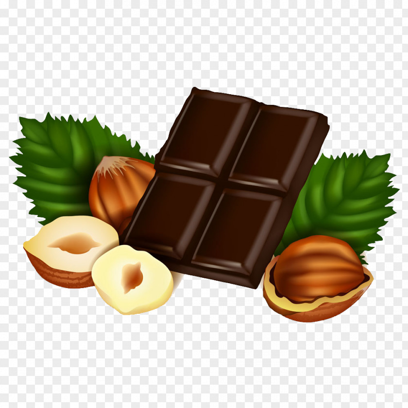 Nuts And Chocolate Picture Fast Food Hazelnut Clip Art PNG