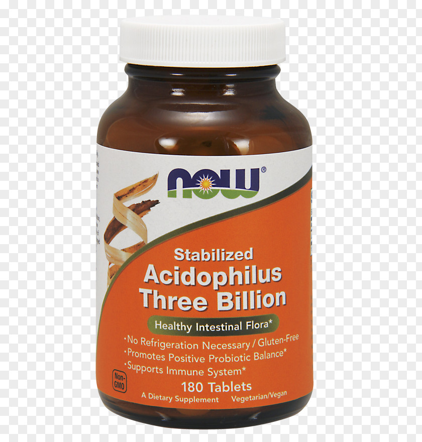 Probiotic Capsules Now Foods Acidophilus Three Billion Two 8 & Bifidus 1,000,000,000 Dietary Supplement PNG