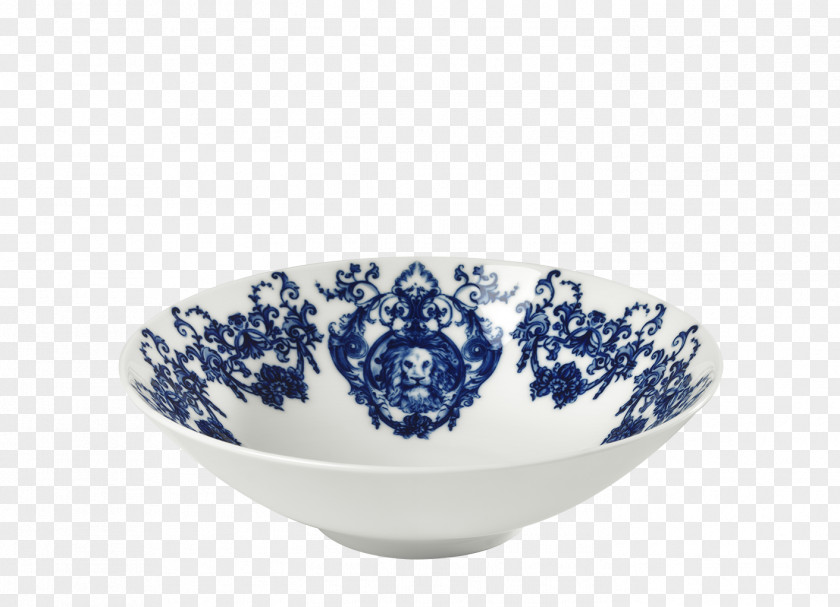 Salad-bowl Doccia Porcelain Ceramic Blue And White Pottery Terrine PNG