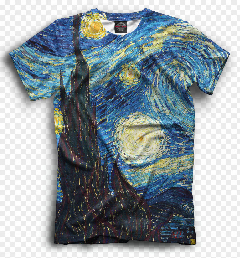 T-shirt The Starry Night Painting Painter PNG