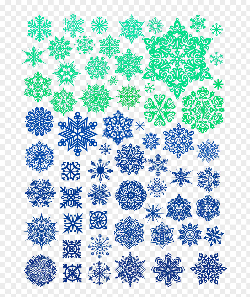 Diverse Creative Snowflake Shape Euclidean Vector Illustration PNG