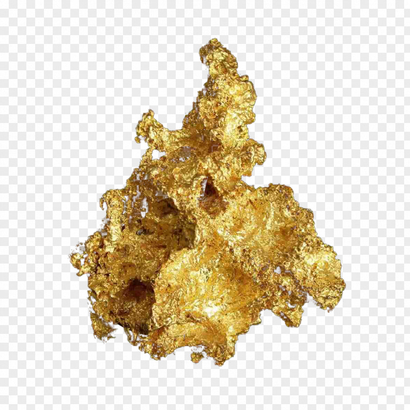 Golden Rock Free Pull Element Gold Mineral Or Natif Mining Chemical PNG