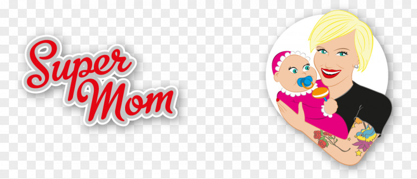 Super Mom Logo Brand Food Font PNG