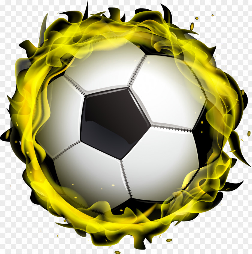 Vector Flame Football PNG