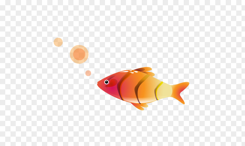 Bubbling Red Fish Picture Illustration PNG