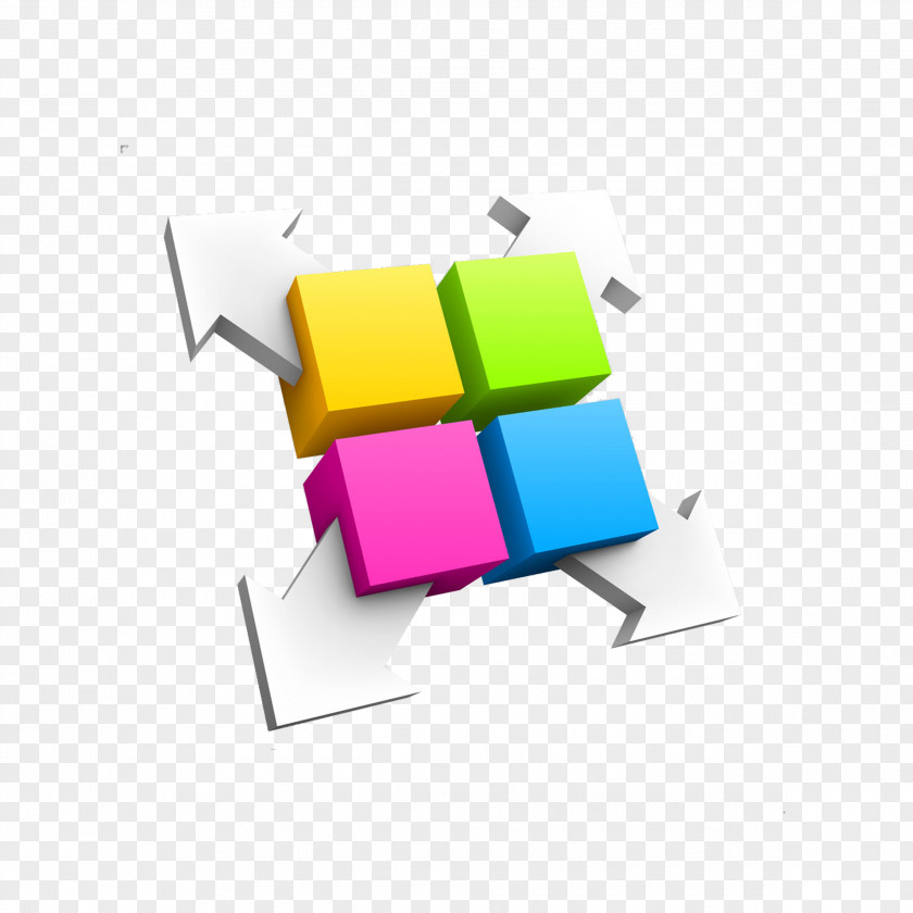 Color Cube With Arrow Three-dimensional Space Euclidean Vector PNG