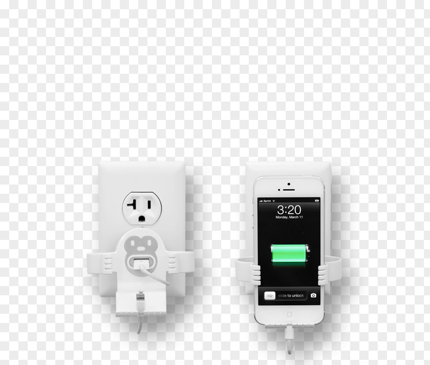 Iphone Charger White Electronics Mobile Phones PNG