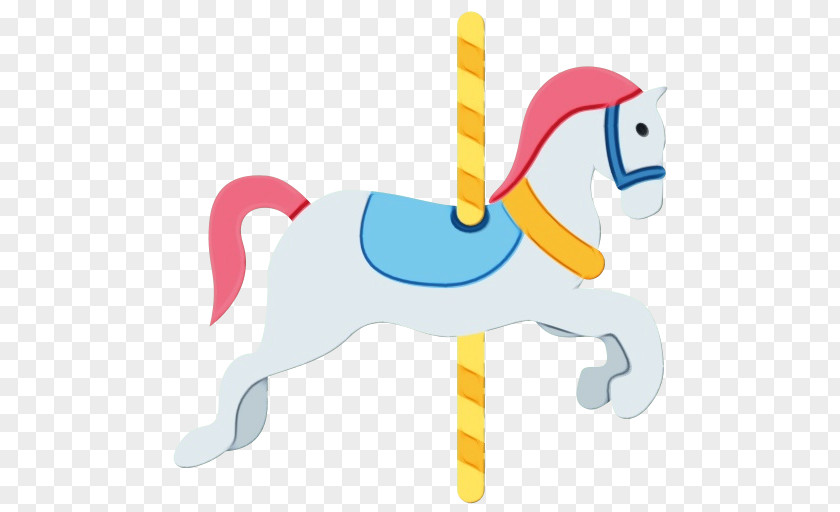 Pony Tail Unicorn Cartoon PNG