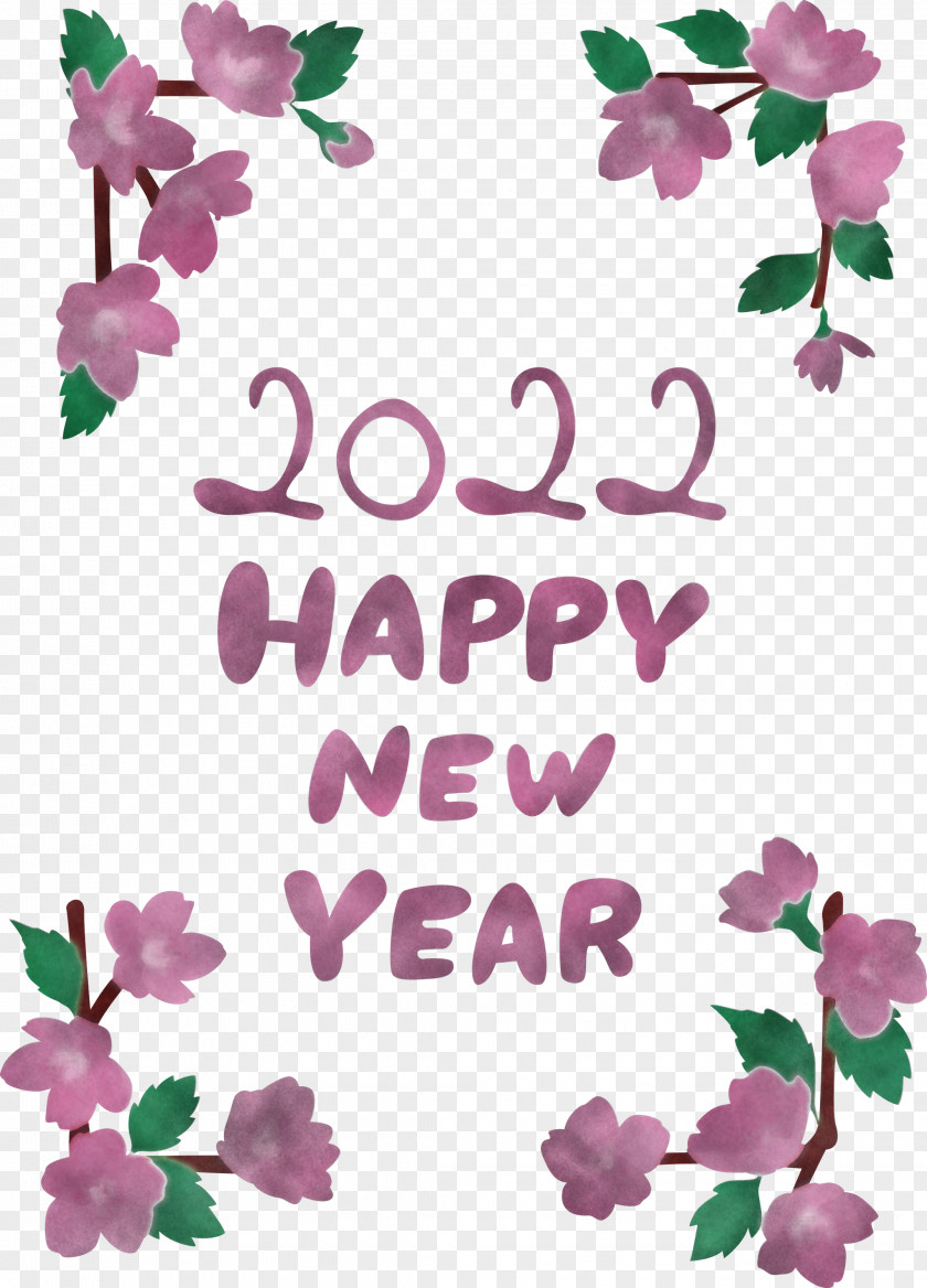 2022 Happy New Year PNG