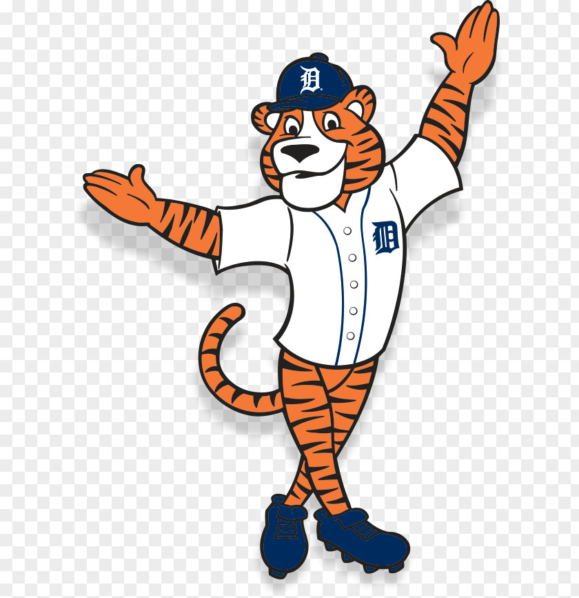 Detroit Tigers Mascot Paws Clip Art PNG