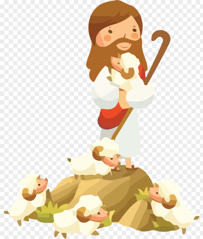 Jesus Vector Sheep Drawing Parables Of PNG