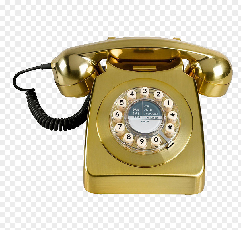 Wild & Wolf 746 Telephone Home Business Phones Retro Style Dialling PNG