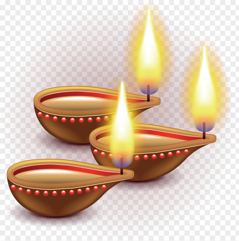 Flame Light Hand Painted Elements Candle PNG
