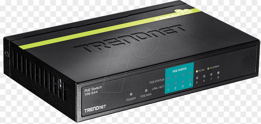 Gigabit Ethernet Power Over TRENDnet TPE-S44 Network Switch IEEE 802.3 PNG