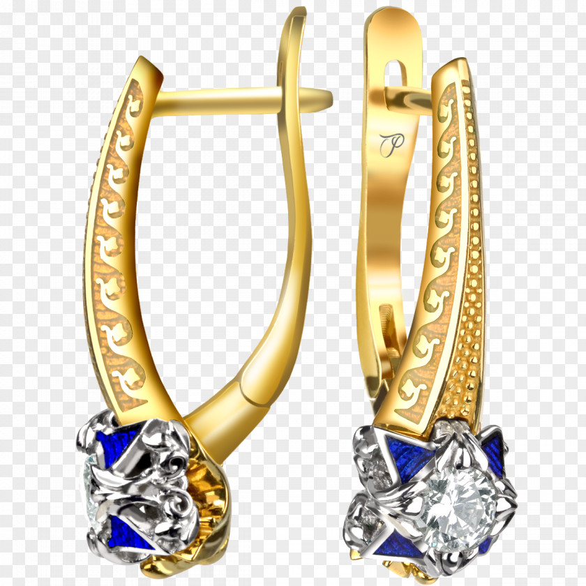 Gold Earring Jewellery Diamond Brilliant PNG