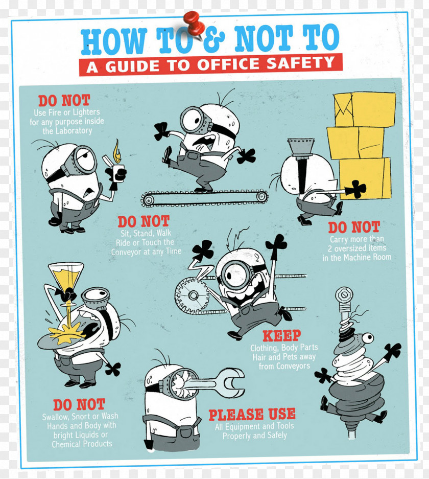 Poster Laboratory Safety Minions Hazard PNG