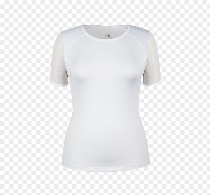 White Blouse T-shirt Shoulder Sleeve PNG