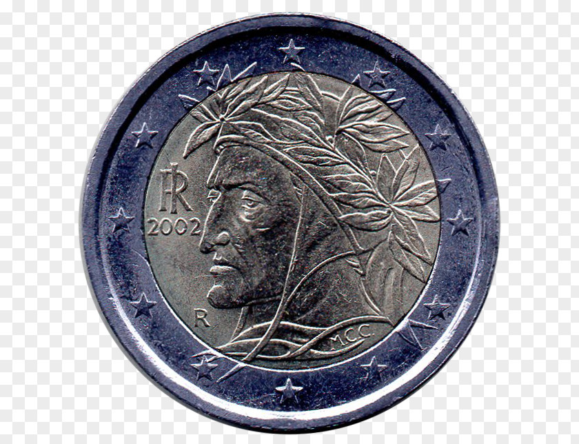 Coin 2 Euro Commemorative Coins Italian 1 PNG