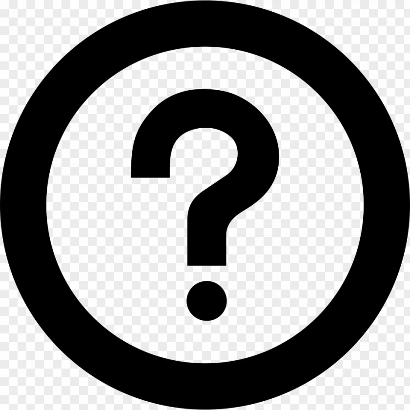 Hollow Question Mark Registered Trademark Symbol Service PNG