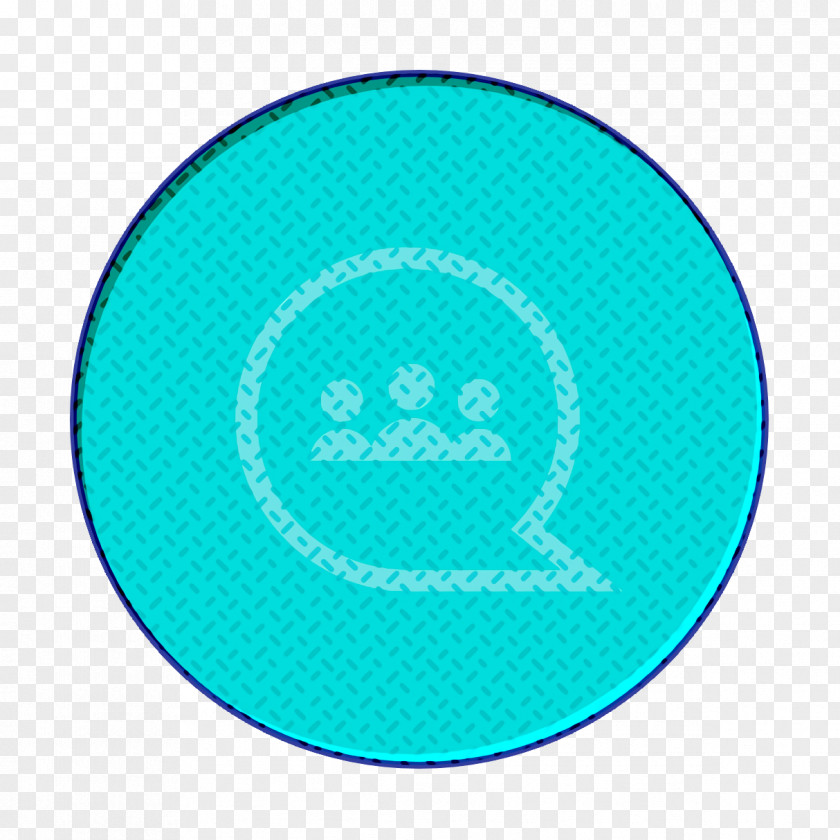 Teal Turquoise Chat Bubble Icon Conversation Message PNG