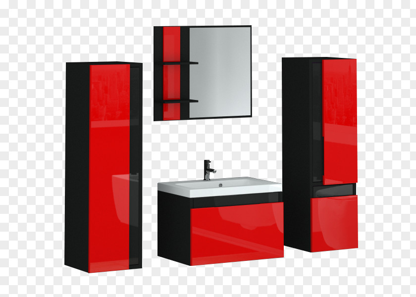 Toilet Bathroom Cabinet Shelf Red Furniture PNG