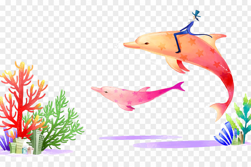 Whale Underwater World, Singapore Coral Cartoon Illustration PNG