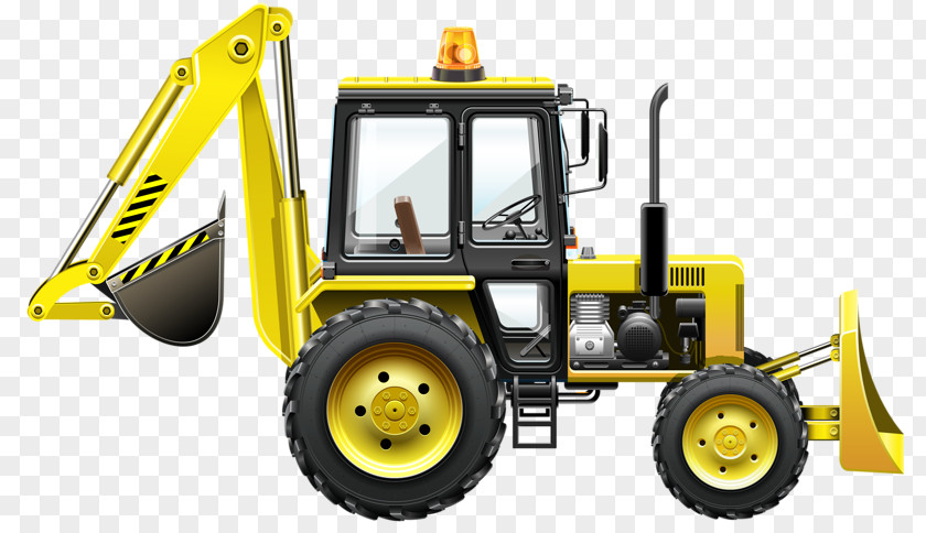 Yellow Excavator Royalty-free Clip Art PNG
