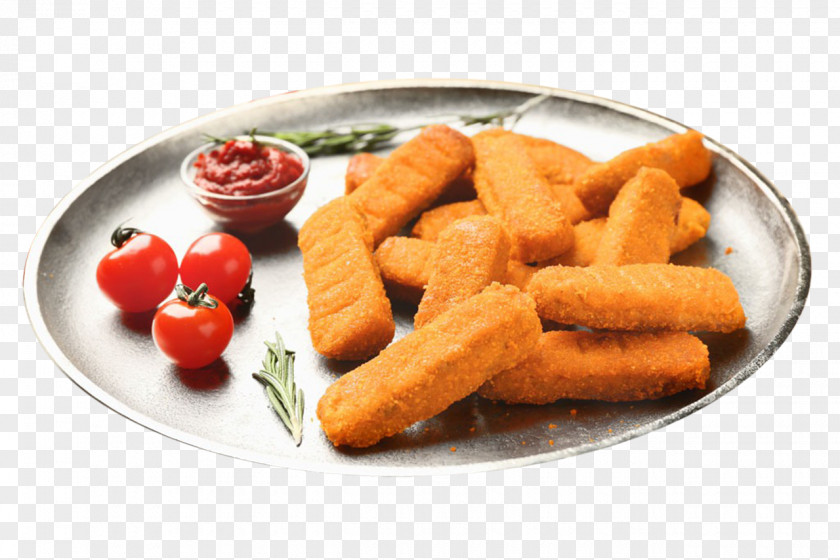 Chicken Nuggets On An Iron Plate Nugget Fried French Fries PNG